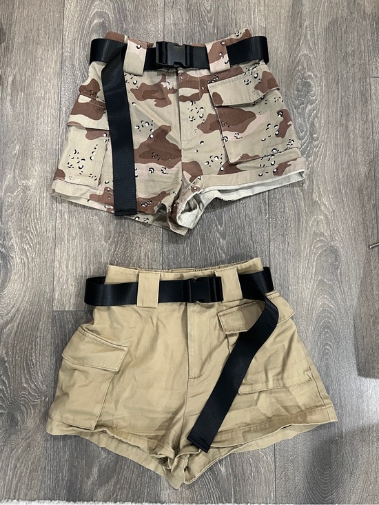 TNA Pants - TNA set of 2 belted cargo shorts - size XXS